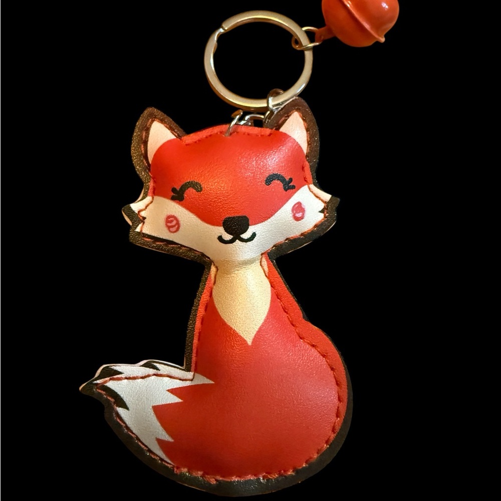 Adorable Red Fox Keychain Purse Charm